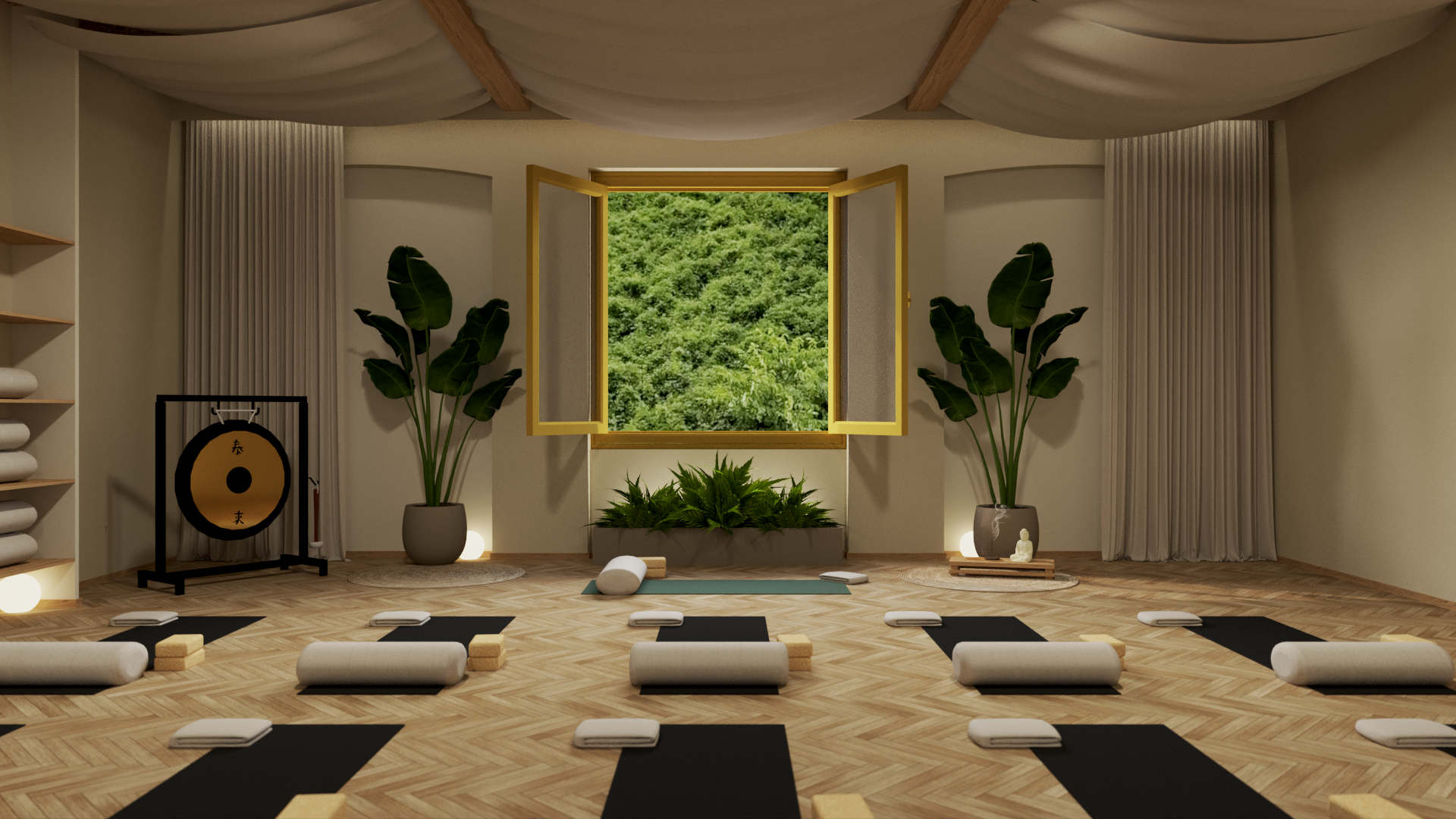 Yoga-Raum auf Rügen